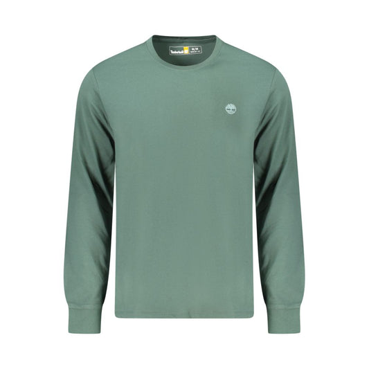 Green Cotton Men T-Shirt