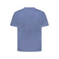 Blue Cotton Men T-Shirt