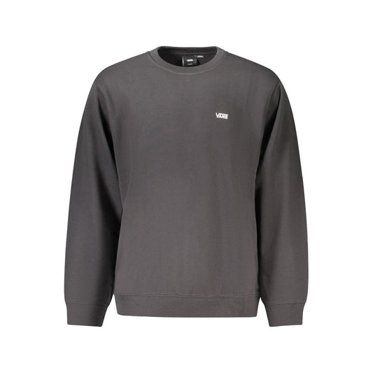 Black Cotton Men Sweater