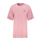 Pink Cotton Women T-Shirt
