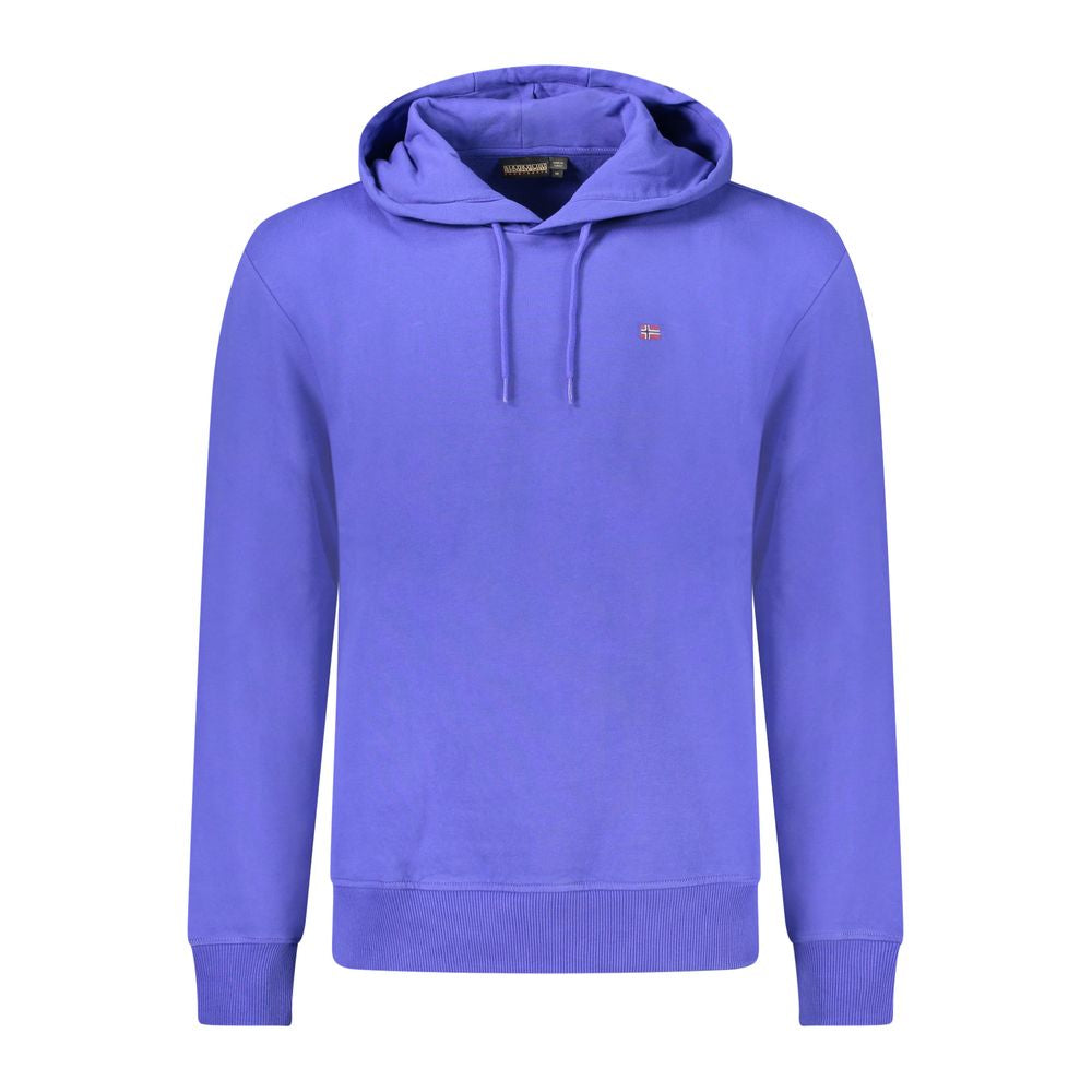 Blue Cotton Men Sweater