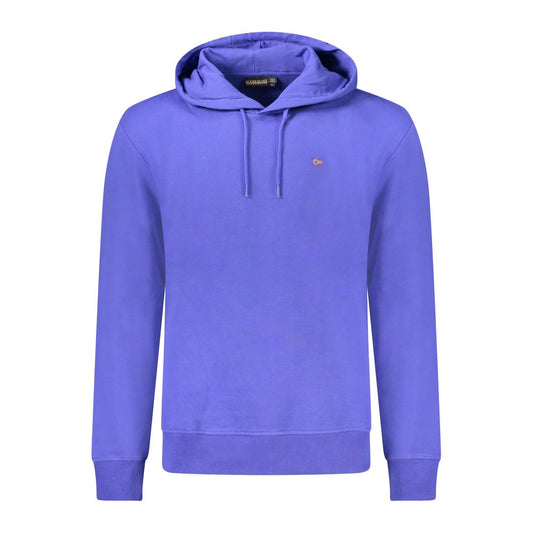 Blue Cotton Men Sweater