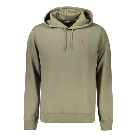 Green Cotton Men Sweater