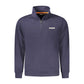 Blue Cotton Men Sweater