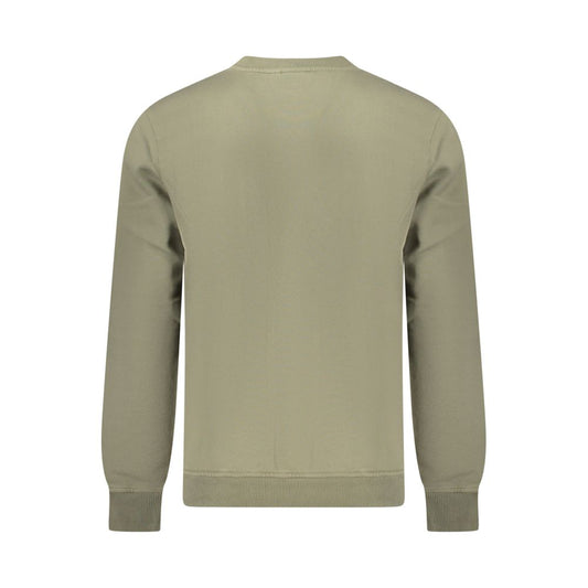 Green Cotton Men Sweater