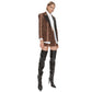 Brown Cotton Suits & Blazer