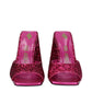 Pink Plastic Platform Sandals