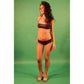 Brown Polyester Swimwear