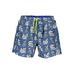 Blue Polyester Swimwear