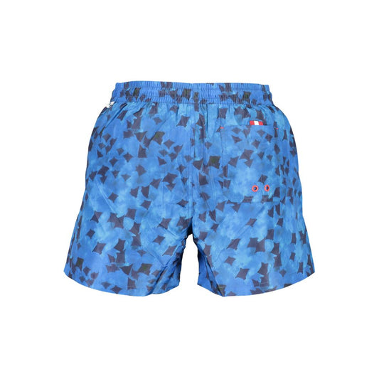 Blue Polyester Swimwear