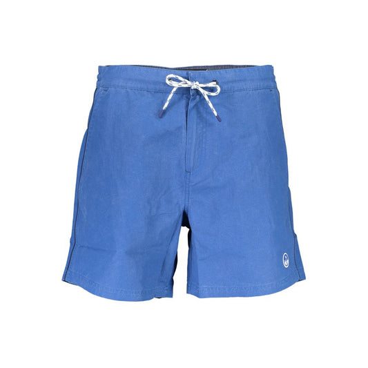 Blue Polyester Swimwear