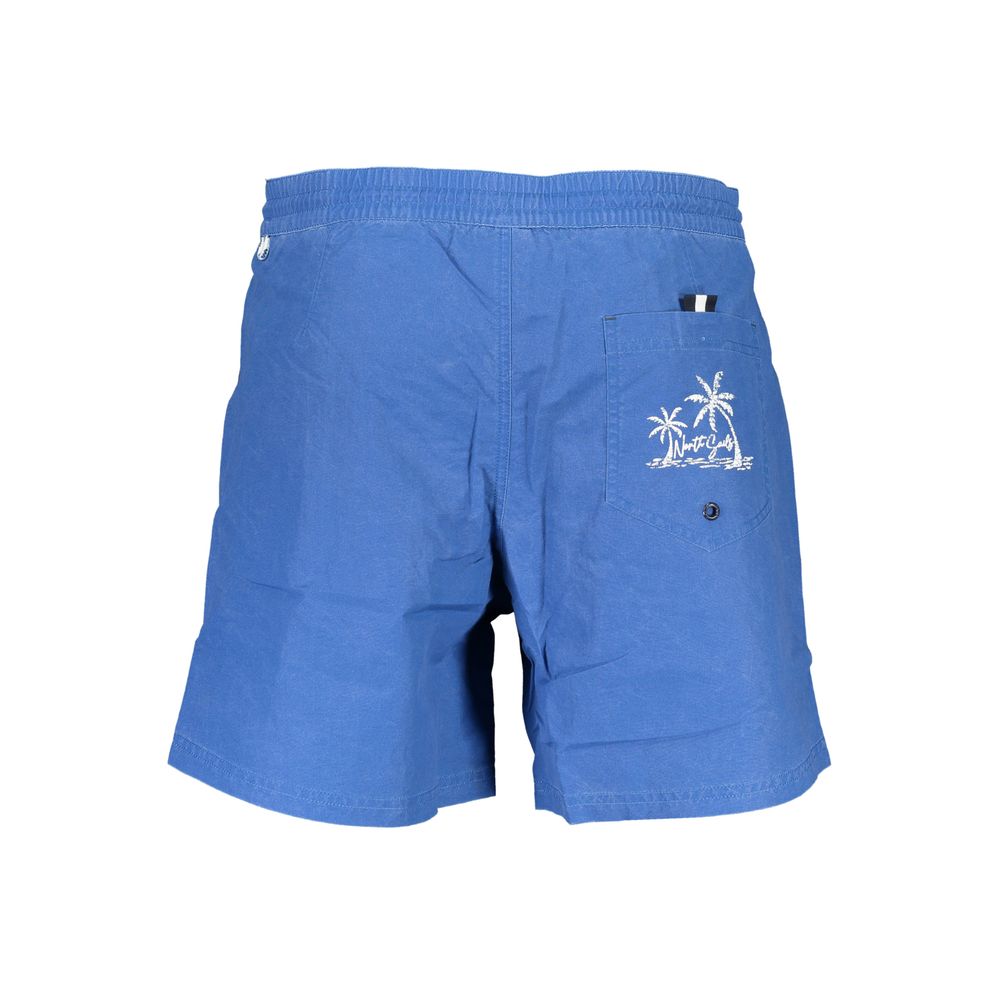 Blue Polyester Swimwear