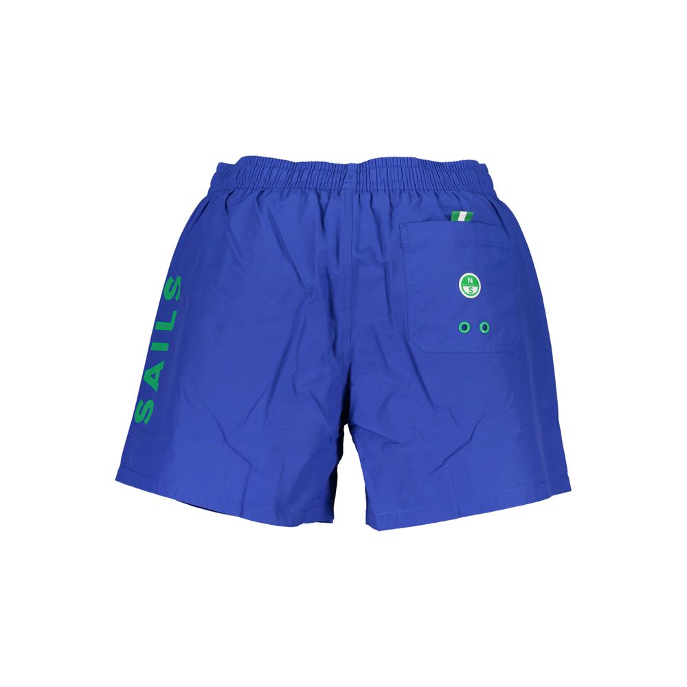 Blue Cotton Swimwear