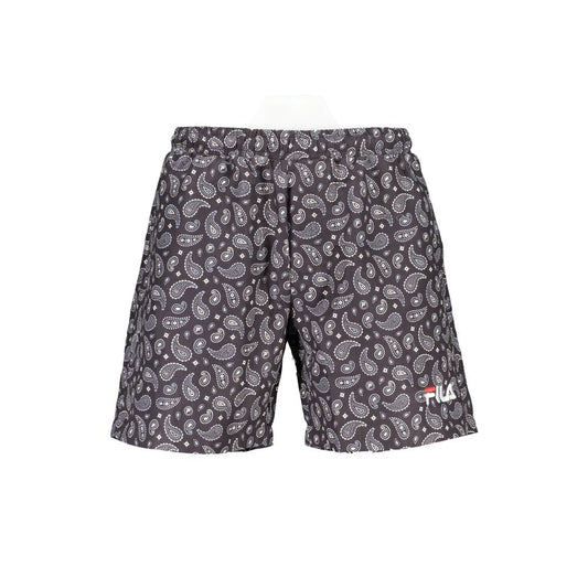 Black Polyester Swimwear