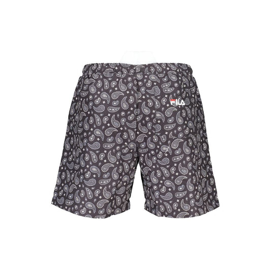 Black Polyester Swimwear