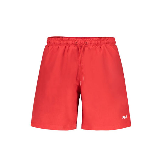 Red Polyester Swimwear