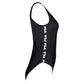 Black Elastane Swimwear