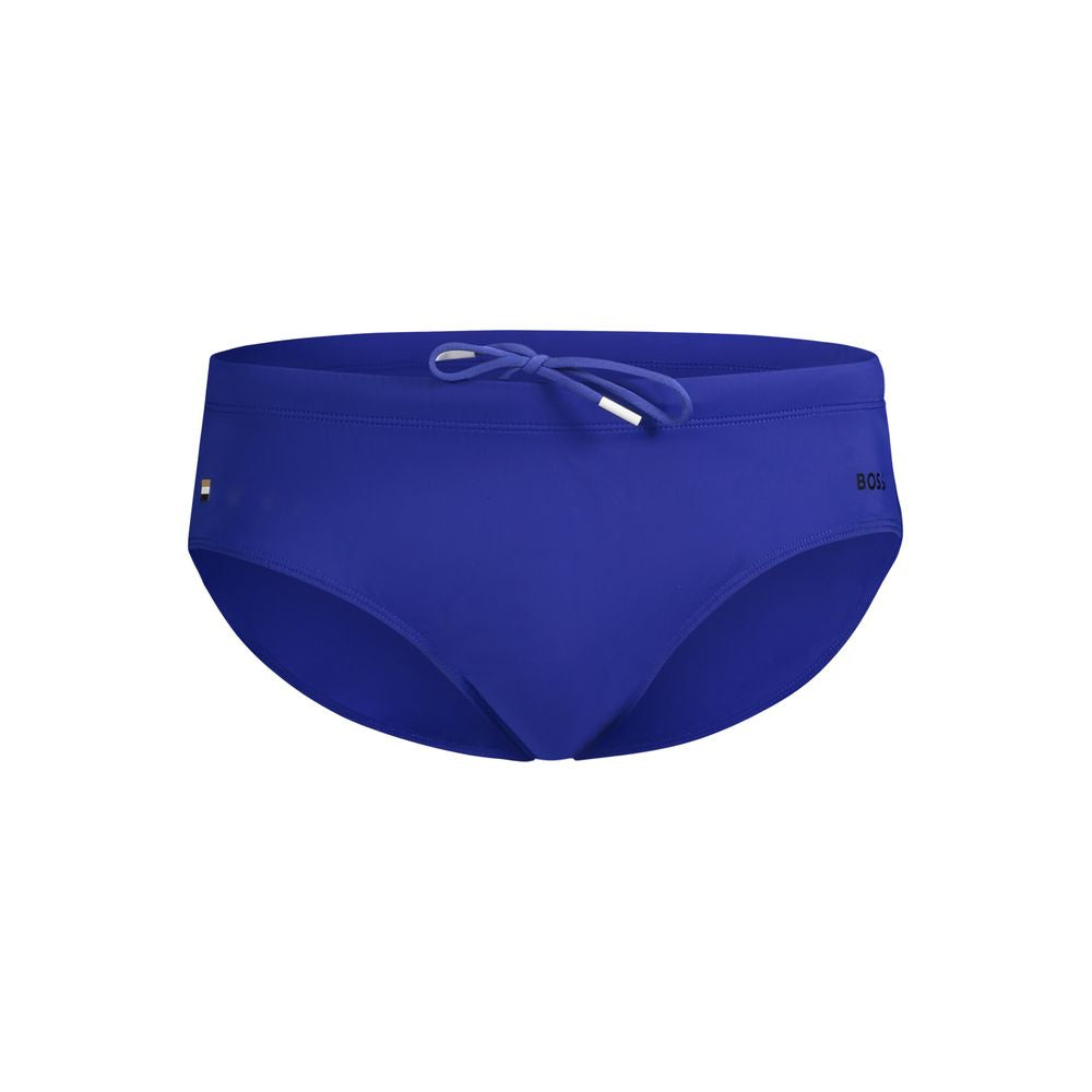 Blue Elastane Swimwear