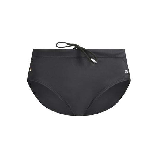 Black Elastane Swimwear