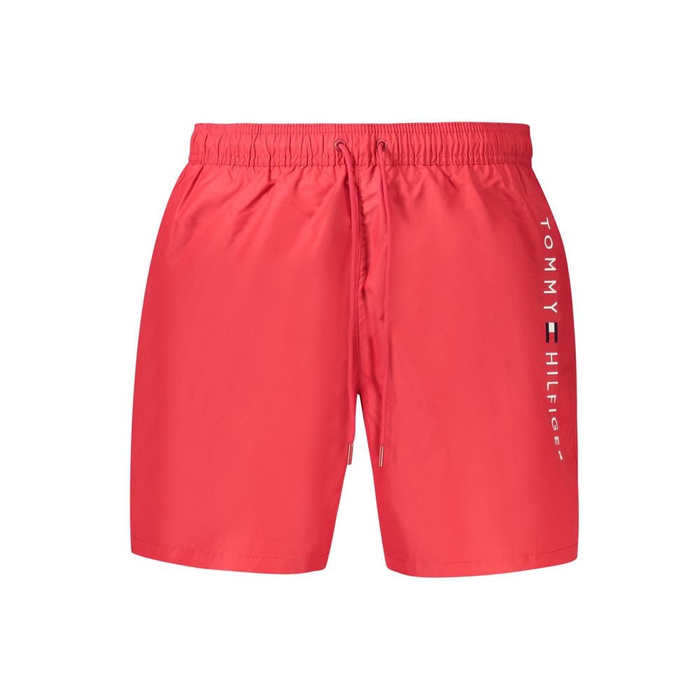 Red Polyester Swimwear