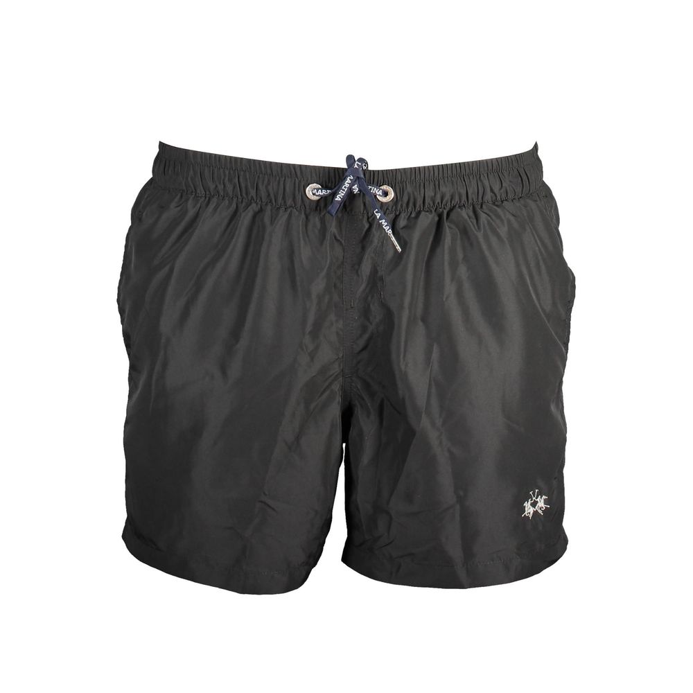 Black Polyester Swimwear