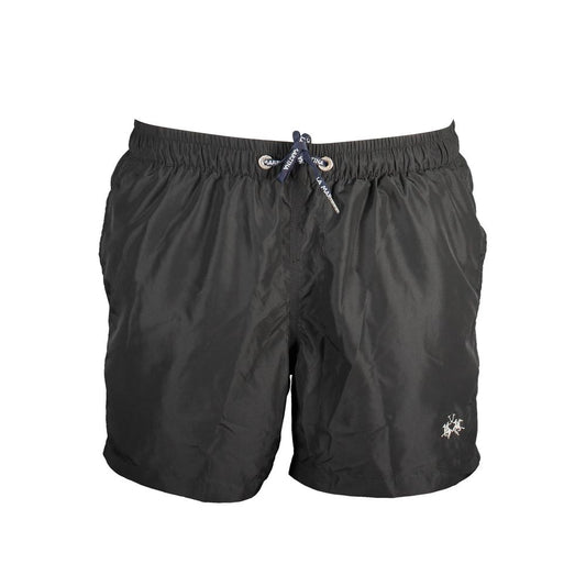 Black Polyester Swimwear