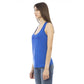 Blue Viscose Tank Top