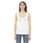 White Viscose Tank Top
