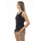 Black Wool Women Tank Top