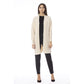 White Alpaca Leather Cardigan