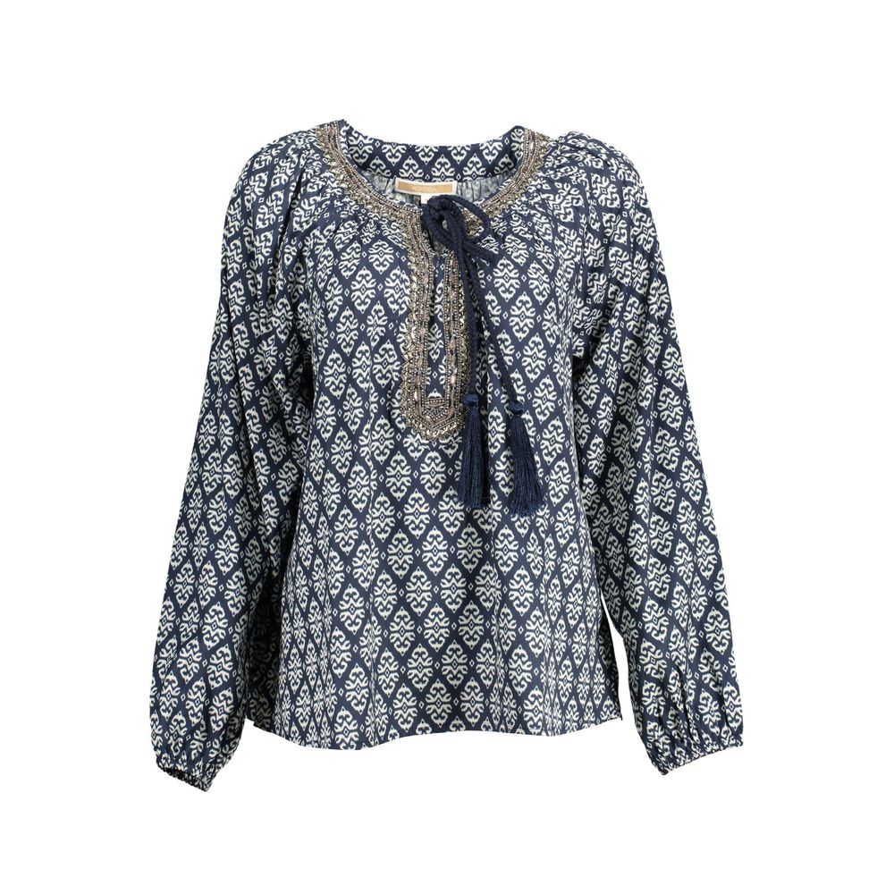 Blue Polyester Shirt