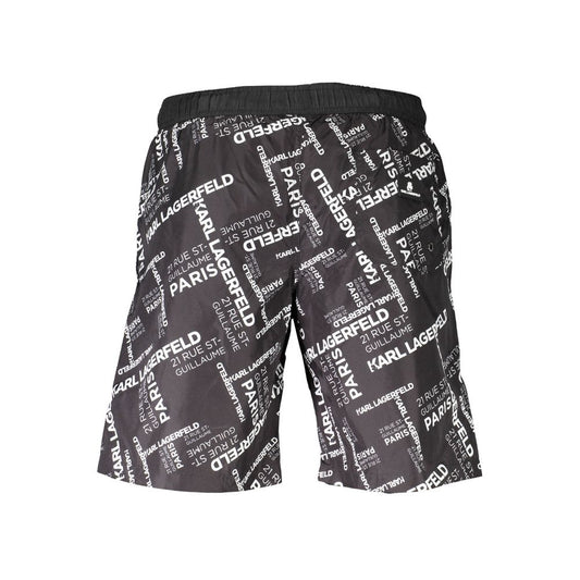 Black Polyester Swimwear
