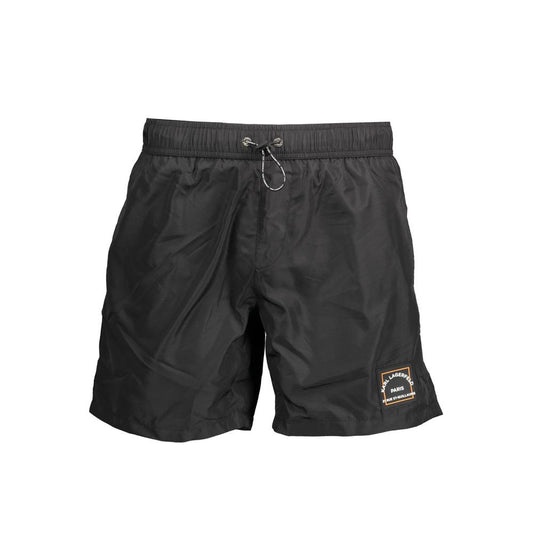 Black Polyester Swimwear
