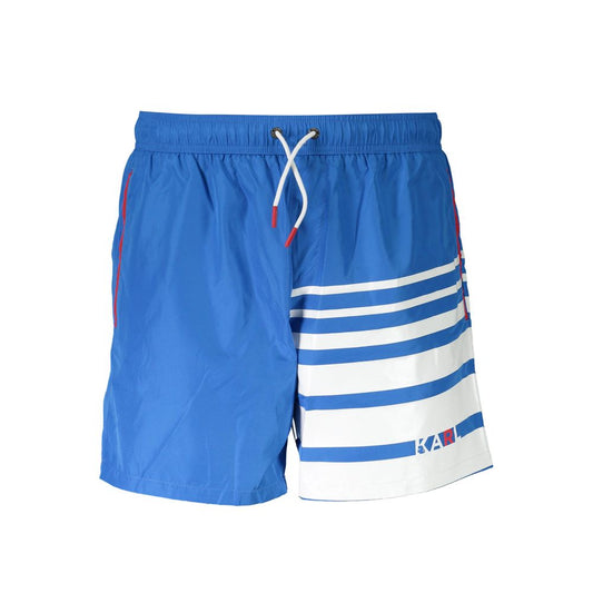 Blue Polyester Swimwear