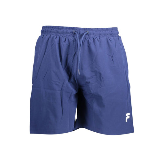 Blue Polyester Swimwear