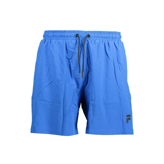 Blue Polyester Swimwear