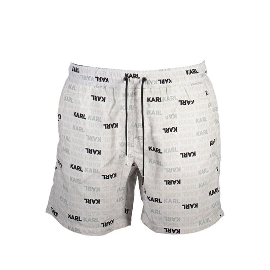 White Polyester Swimwear