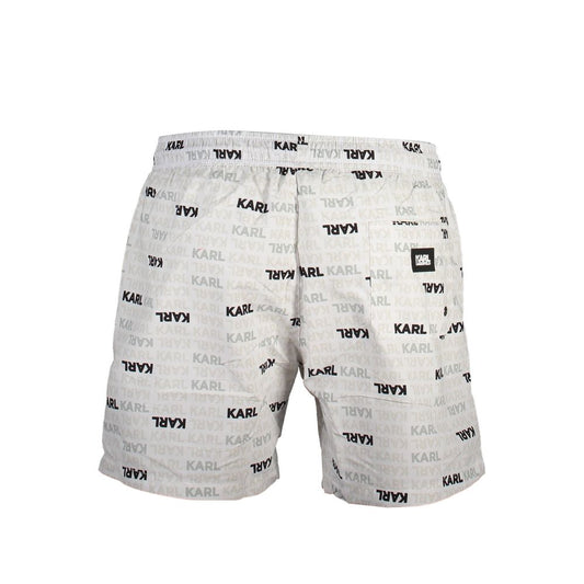 White Polyester Swimwear