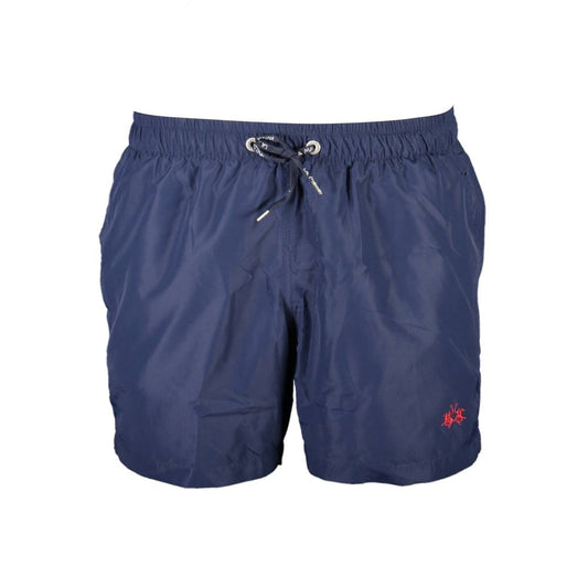 Blue Polyester Swimwear