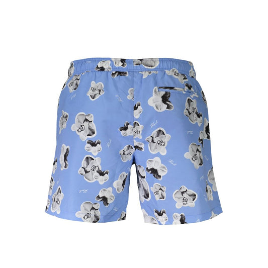 Blue Polyester Swimwear