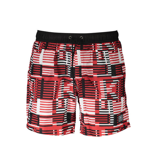 Red Polyester Swimwear
