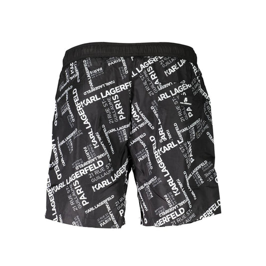 Black Polyester Swimwear