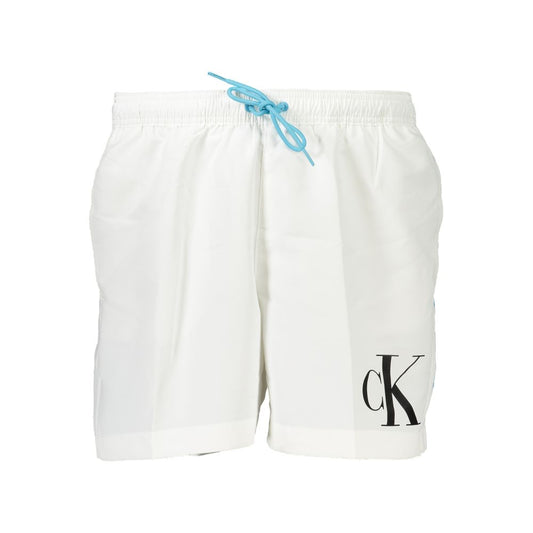 White Polyester Swimwear
