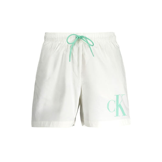 White Polyester Swimwear