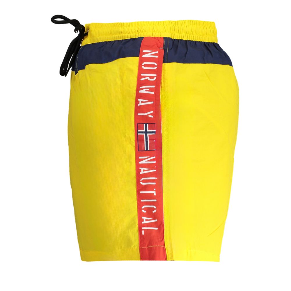 Yellow Polyester Swimwear