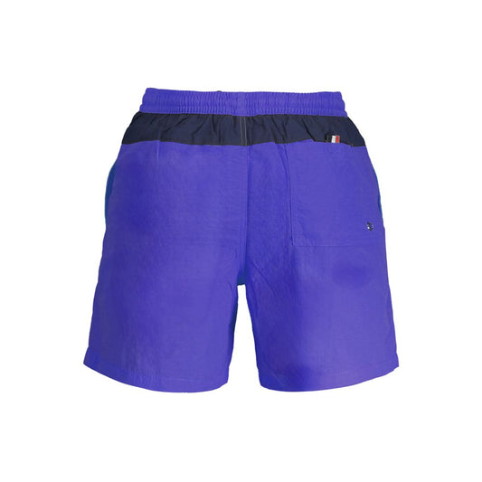 Blue Polyester Swimwear