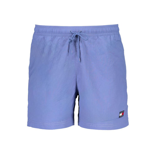 Blue Nylon Swimwear
