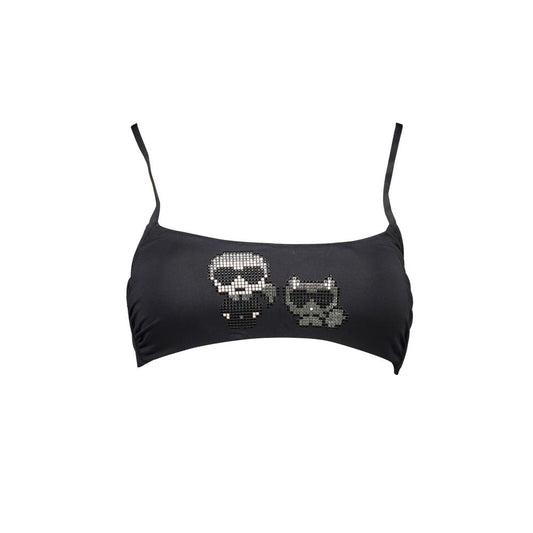 Black Elastane Swimwear