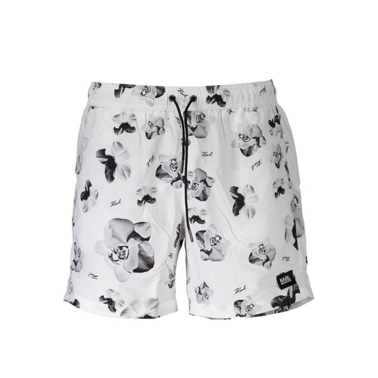 White Polyester Swimwear