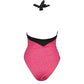 Red Elastane Swimwear